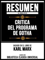 Resumen & Analisis - Critica Del Programa De Gotha - Basado En El Libro De Karl Marx