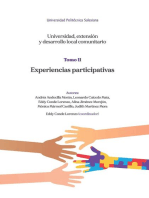 Universidad, extensión y desarrollo local comunitario: Tomo II. Experiencias participativas