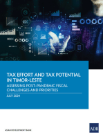 Tax Effort and Tax Potential in Timor-Leste: Assessing Post-Pandemic Fiscal Challenges and Priorities