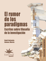 El rumor de los paradigmas: Escritos sobre filosofía de la investigación