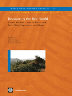 Discovering the Real World: Health Workers' Career Choices and Early Work Experience in Ethiopia