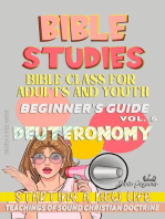 Bible Class for Youth and Adults: Beginner's Guide: Deuteronomy: BIBLE CLASS FROM SCRATCH, #5