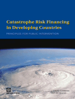 Catastrophe Risk Financing in Developing Countries: Principles for Public Intervention