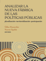 Analizar la nueva fábrica de las políticas públicas: Pluralización, Territorialización, Participación: Pluralización, Territorialización, Participación 