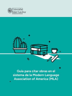 Guía para citar obras en el sistema de la Modern Language Association of America (MLA)