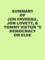 Summary of Jon Favreau, Jon Lovett & Tommy Vietor’s Democracy or Else