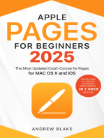 Pages for Beginners: The Most Updated Crash Course for Pages for MAC OS X and iOS | Learn How to Create Stunning Documents in 7 Days or Less