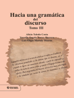 Hacia una gramática del discurso. Tomo III