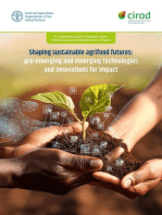 Shaping Sustainable Agrifood Futures: Pre-Emerging and Emerging Technologies and Innovations for Impact: An Extended Global Foresight Report with Regional and Stakeholders' Insights