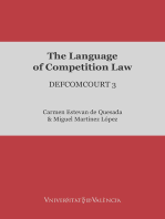 The Language of Competition Law: DEFCOMCOURT 3