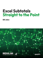 Excel Subtotals Straight to the Point: Mastering Data Organization and Analysis with Excel Subtotals