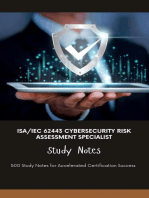 ISA/IEC 62443 Cybersecurity Risk Assessment Specialist Study Notes