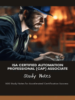 ISA Certified Automation Professional (CAP) Associate Study Notes: 500 Study Notes for Accelerated Certification Success