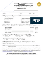 Reg Forms SVC 2nd Annual Golf Tournament