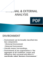 Internal &amp External Analysis