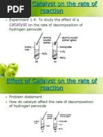 1.4 Rate of Reaction (1.2d)