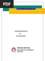 Exploratory Study of ICT in Schools: PGPPM Dissertation BY Sateesh Hegde