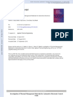 Investigation of Thermal Management Materials For Automotive Electronic Control Units