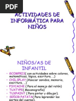 Actividades de Informatica para Ninos