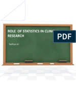 Role of Statistics in Clinical Research