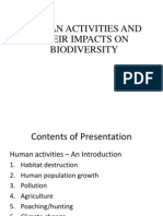 Human Activities and Their Impacts On Biodiversity