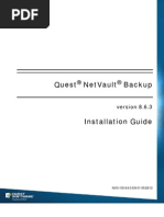 Quest NetVault Backup 863 Installation Guide English