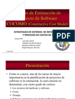 Modelo de Estimación de Proyecto de Software (COCOMO)