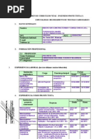 FICHA RESUMEN CV - Ingeniero Proyectista