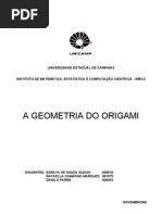 Origami e Matemática