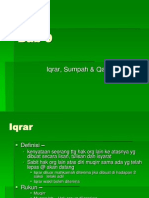 07 Iqrar, Sumpah Dan Qasamah