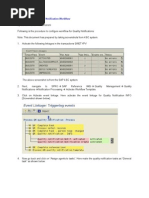 Configuration of Quality Notification Workflow