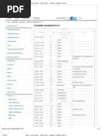 MMU Academic Calendar 2012 - 13