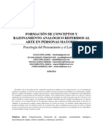 Formación de Conceptos y Razonamiento Analógico Referidos Al Arte en Personas Mayores