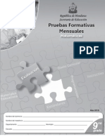 Prueba Formativa 9º Matemáticas (2010)