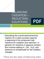 Balancing Oxidation - Reduction Equations