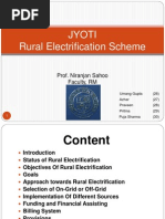 Jyoti Rural Electrification Scheme: Prof. Niranjan Sahoo Faculty, RM