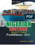 Nigerian Customs Import and Export Prohibition List Guide