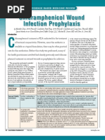 Chloramphenicol Wound Infection Prophylaxis