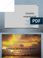 Gestión Empresarial - MYPES (Microempresas), Mercado, Plan de Negocios...