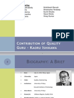 Contribution of Quality Guru - Kaoru Ishikawa 