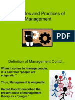 Principles and Practices of Management Unit I