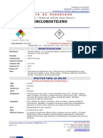 MSDS Percloroetileno