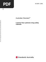 As 2567-2002 Laminar Flow Cytotoxic Drug Safety Cabinets