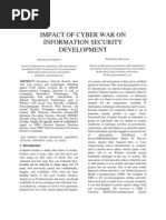 Impact of Cyber War Oninformation Securitydevelopment