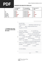 Presente de Indicativo (Regular + Irregular)