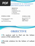 Analysis and Redesign of W - Type Radiant Tube Using Finite Element Method