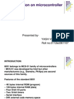 A Presentation On Microcontroller 8051