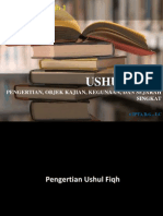 Materi 1-Pengertian, Objek Kajian, Kegunaan Ushul Fiqh