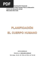 Planificacion Del Cuerpo Humano