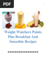 Weight Watchers Points Plus Breakfast and Smoothie Recipes Rev-1